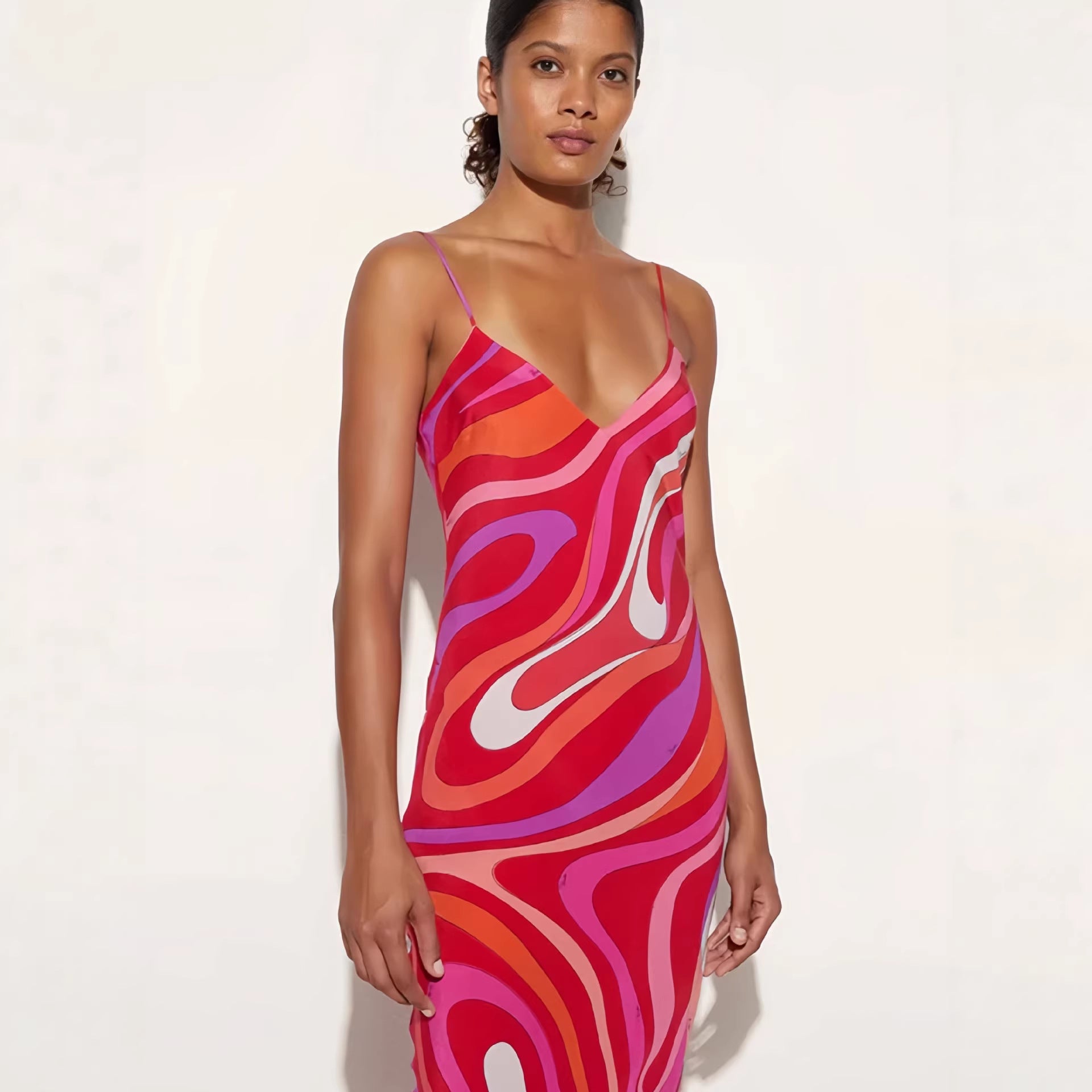 Resort Bold Contrasting Maxi Dress