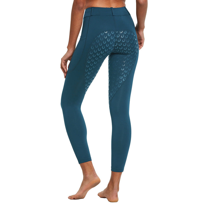 Anti-Slip Elastic High-Waist Workout Leggings