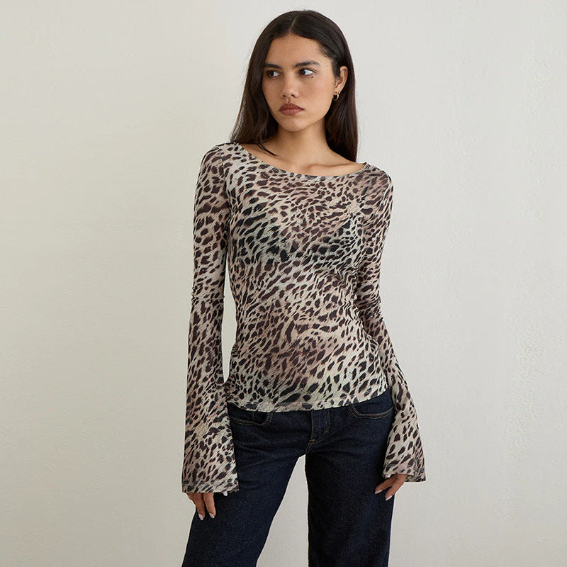 Animal Print Bodycon top