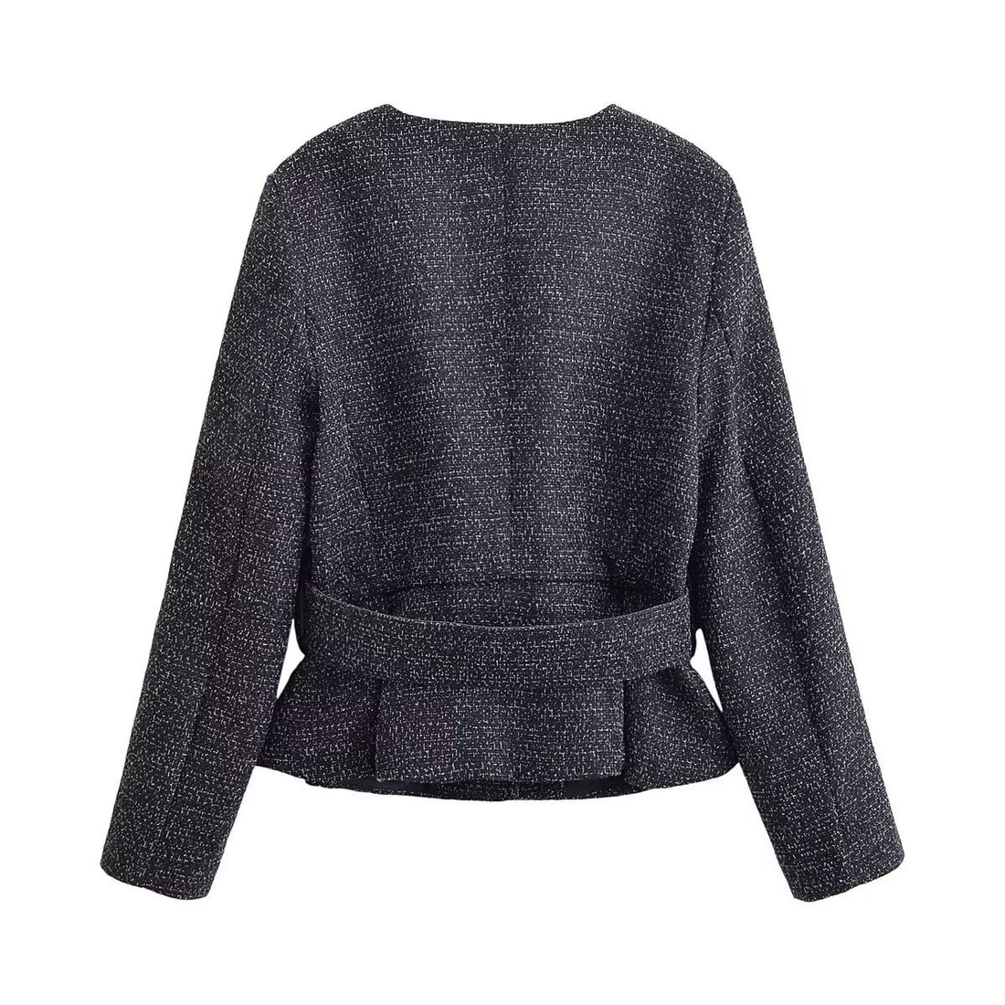 Tweed Belted Blazer and Matching Shorts Co-ord