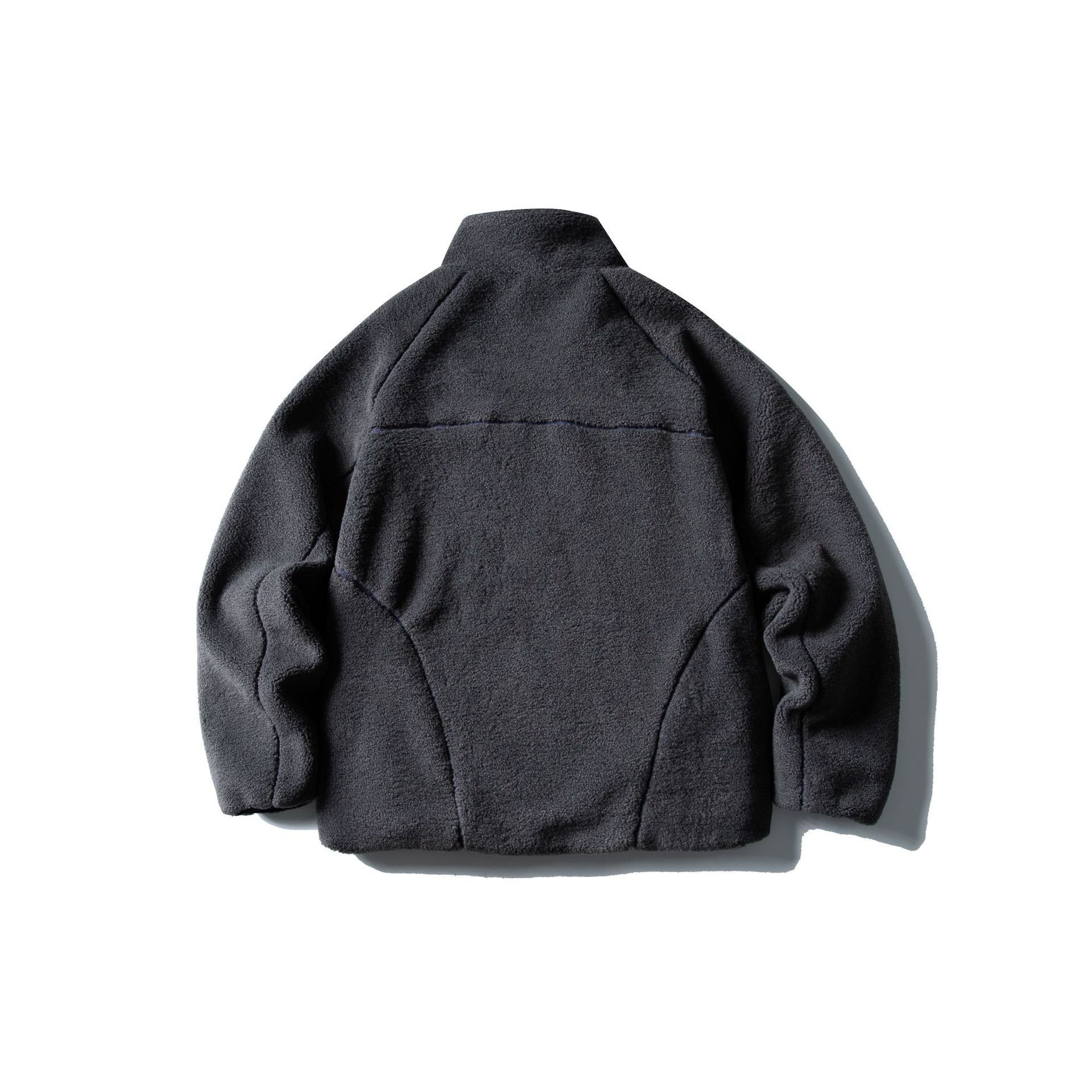 Multi-Pocket Patchwork Shearling Cotton Coat