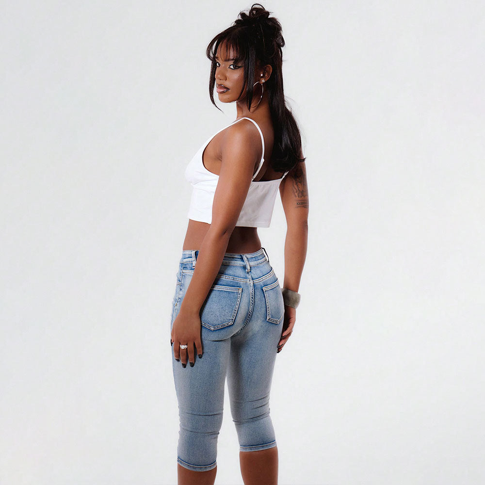 Bodycon pleated crop top