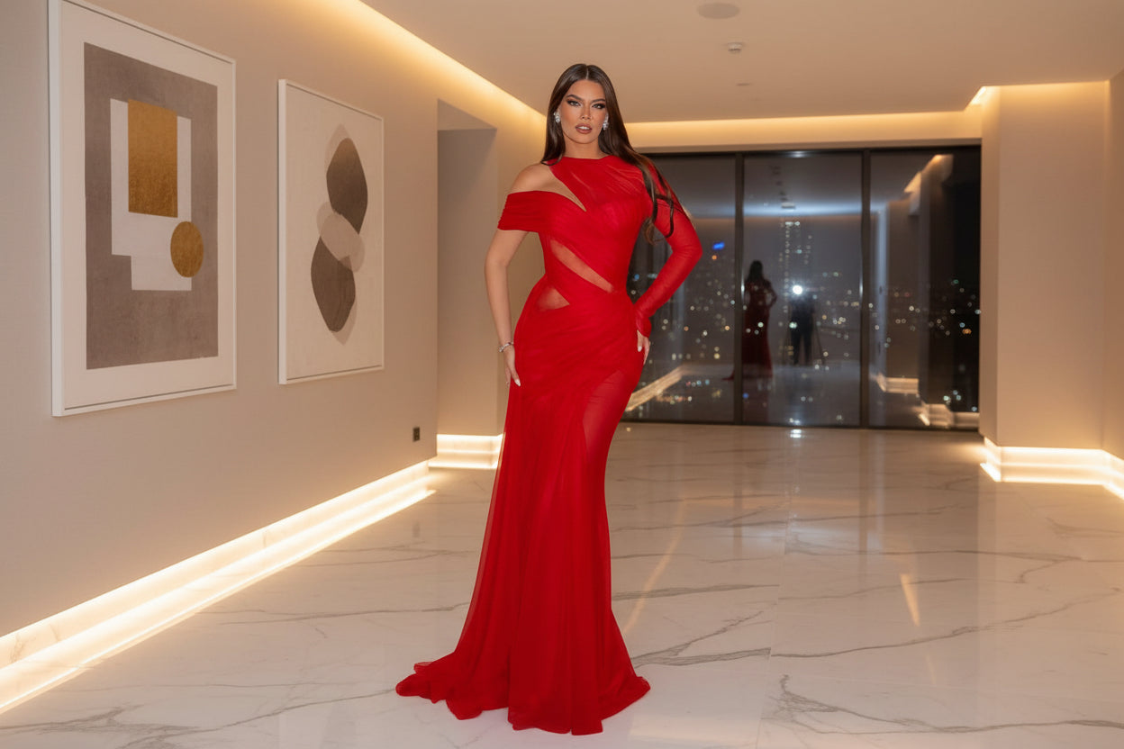 Elysian Flow evening Dress