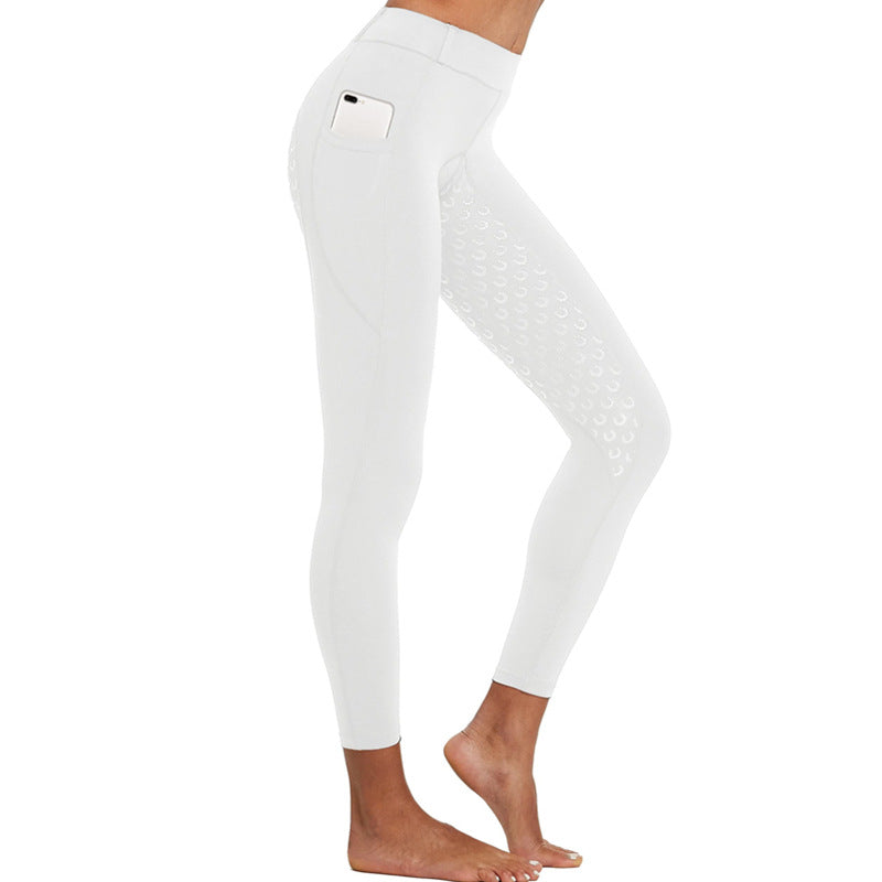 Anti-Slip Elastic High-Waist Workout Leggings