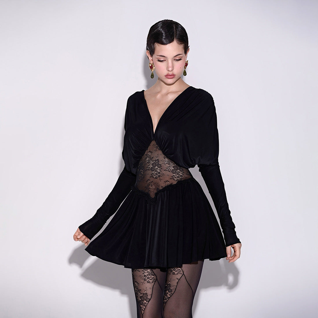 Lace perspective dress