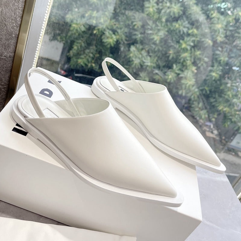 pointed high bun heels and slippers