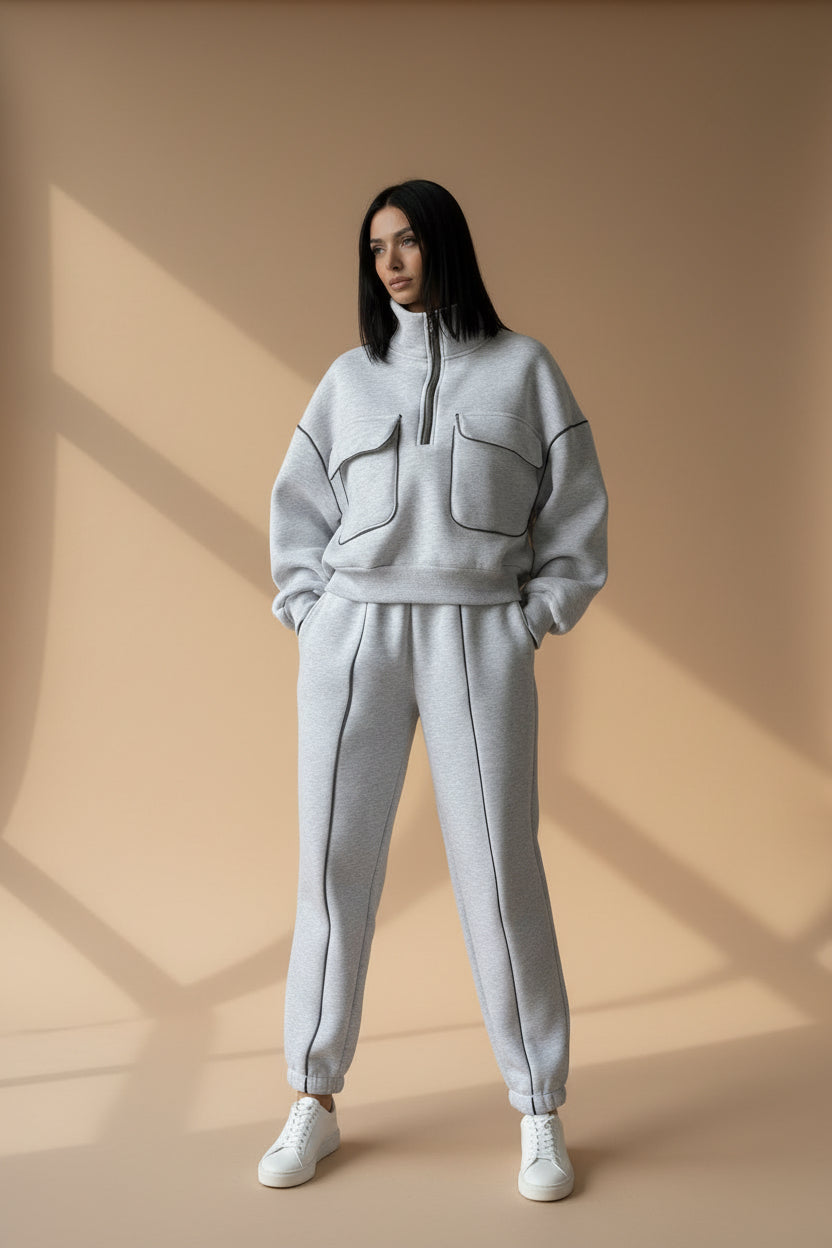 Women two-piece tracksuit set