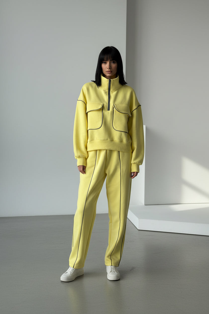 Women two-piece tracksuit set