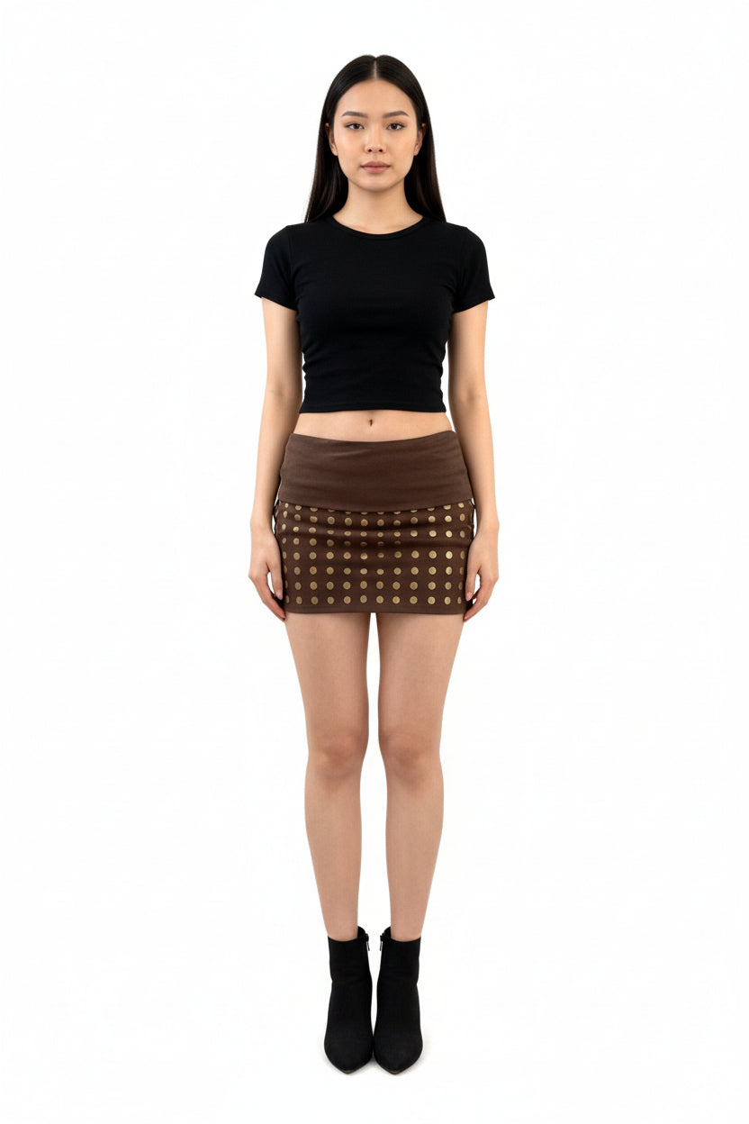Rivet Mini Skirt