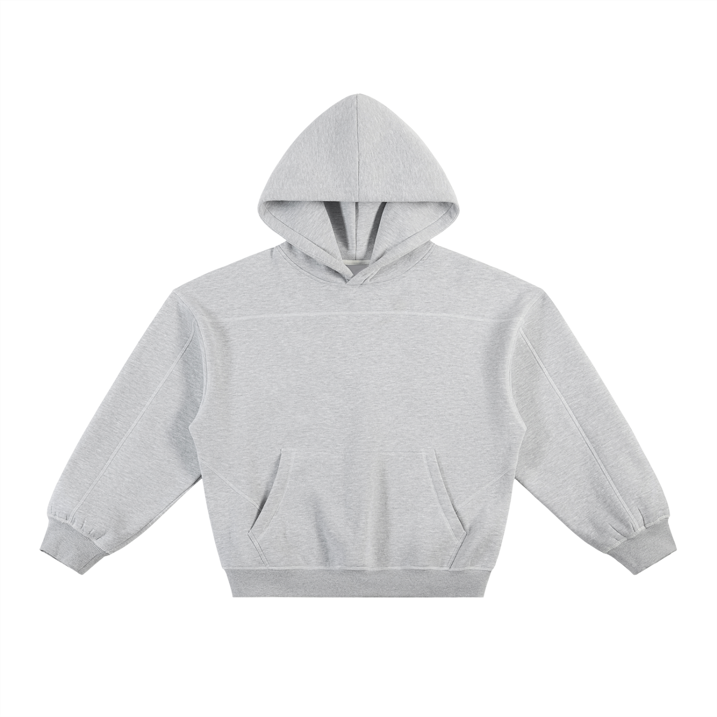 Contrast Boxy Fleece Hoodie