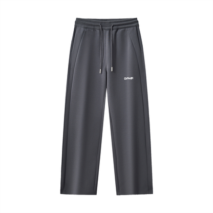Drawstring Straight-Leg Sweatpants