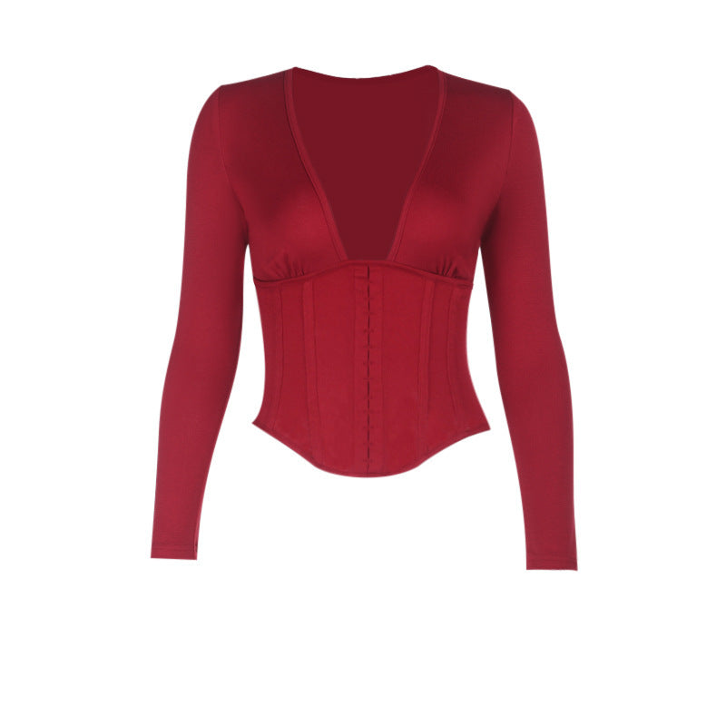 cinched waist slimming bodysuit