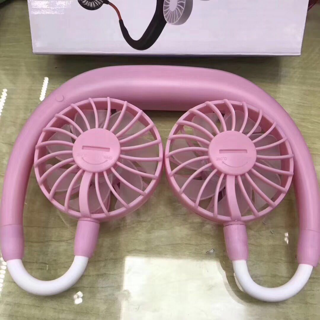 Charging portable  hanging neck fan