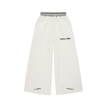 Oansi unisex Striped Waist Wide Leg Pants