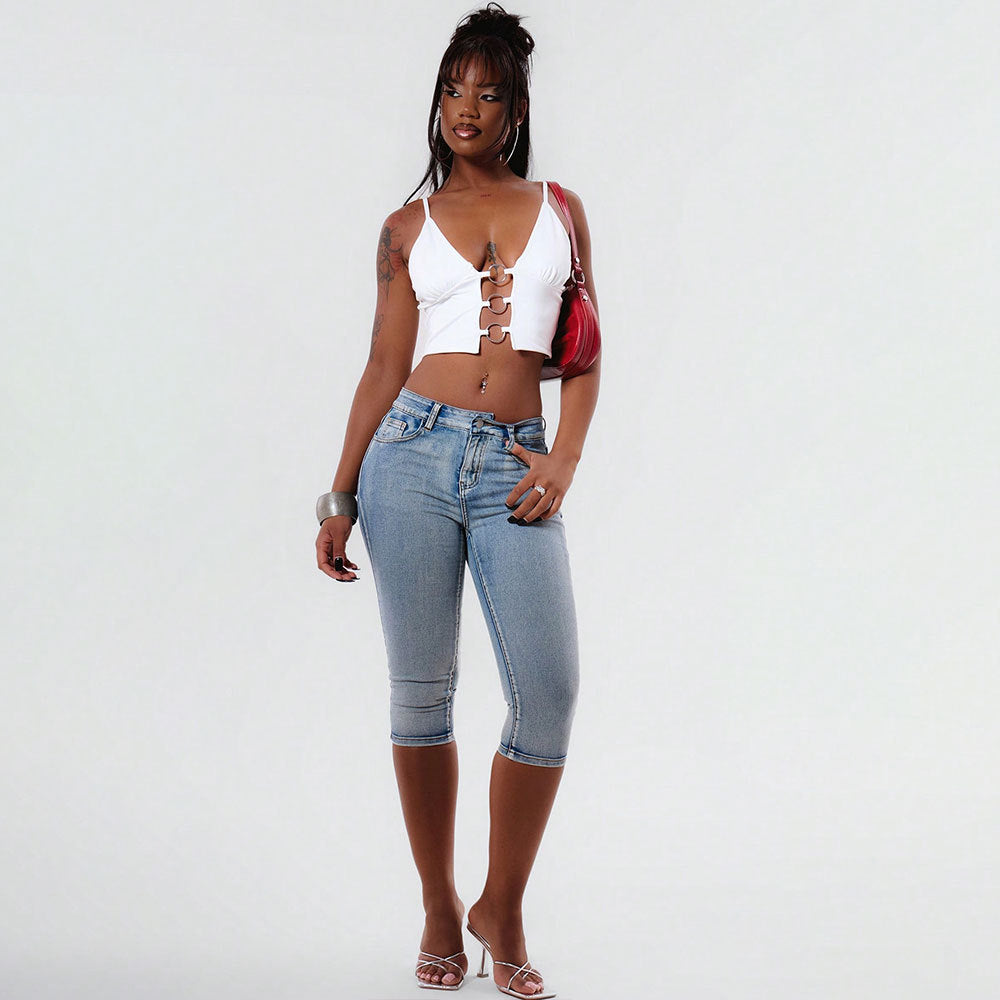 Bodycon pleated crop top