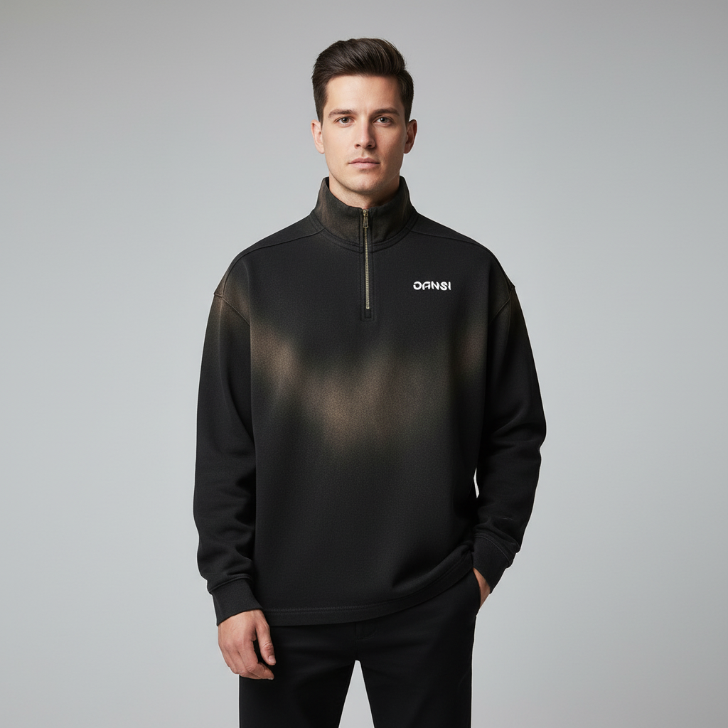 Sun Fade Raw Edge Sweatshirt