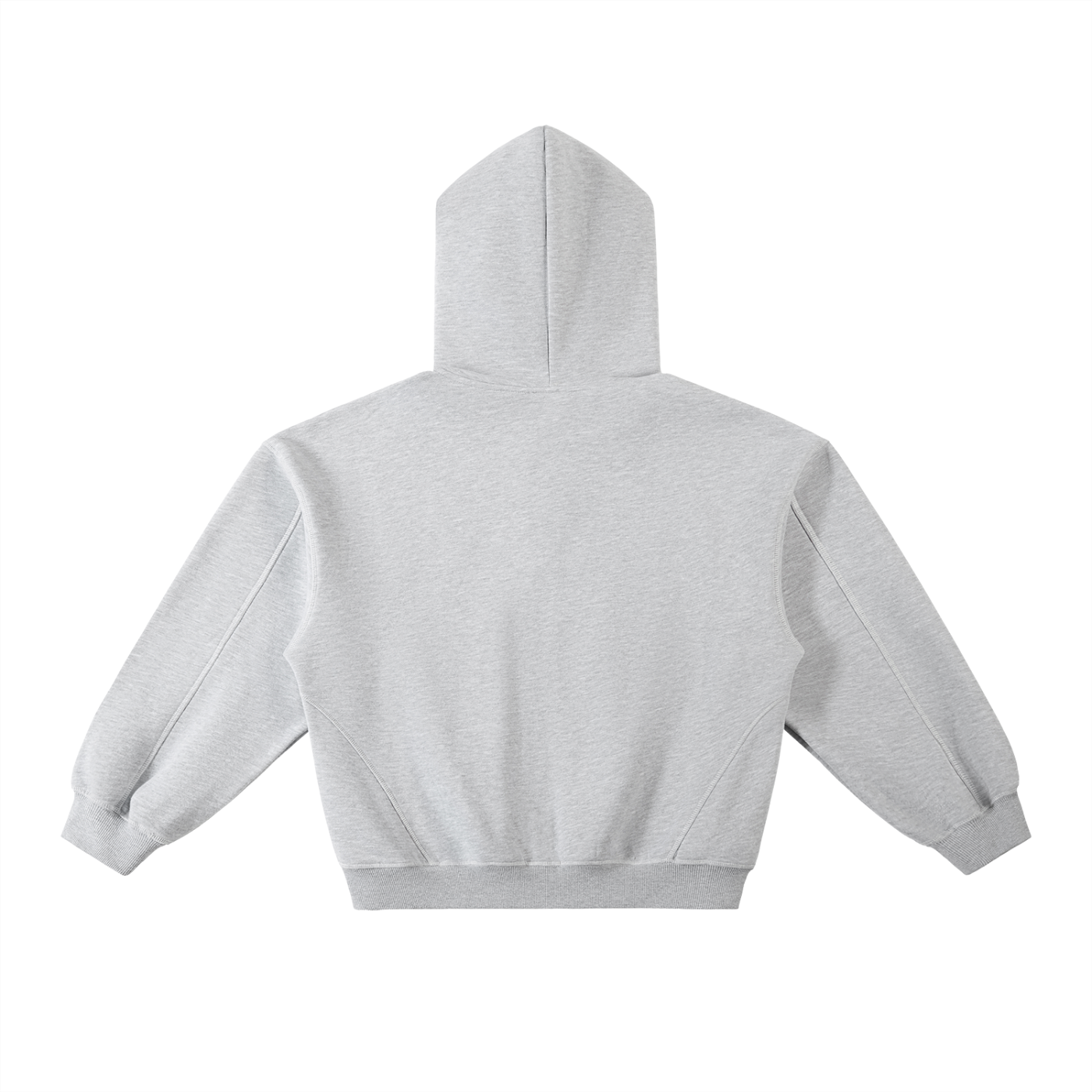Contrast Boxy Fleece Hoodie