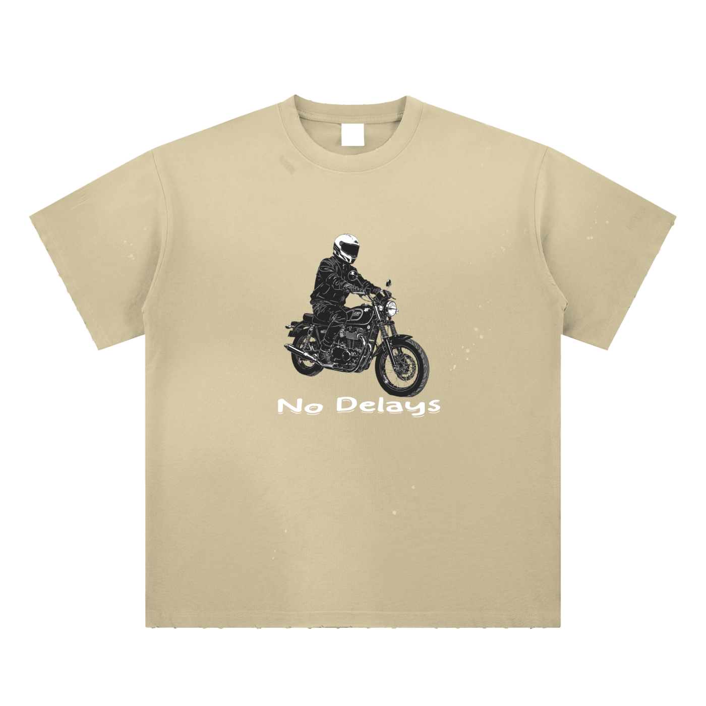 Hand-Frayed Sunfade Paint Splatter T-Shirt