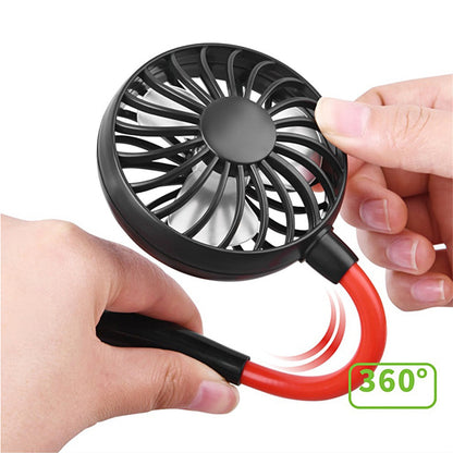 Charging portable  hanging neck fan