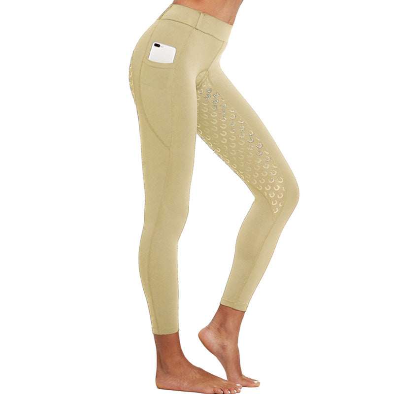 Anti-Slip Elastic High-Waist  Workout Leggings