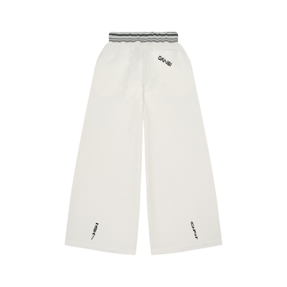 Oansi unisex Striped Waist Wide Leg Pants