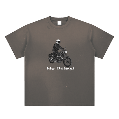 Hand-Frayed Sunfade Paint Splatter T-Shirt