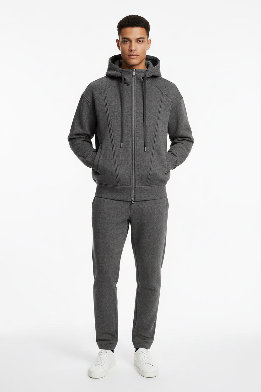 Cardigan zipper unisex hoodie