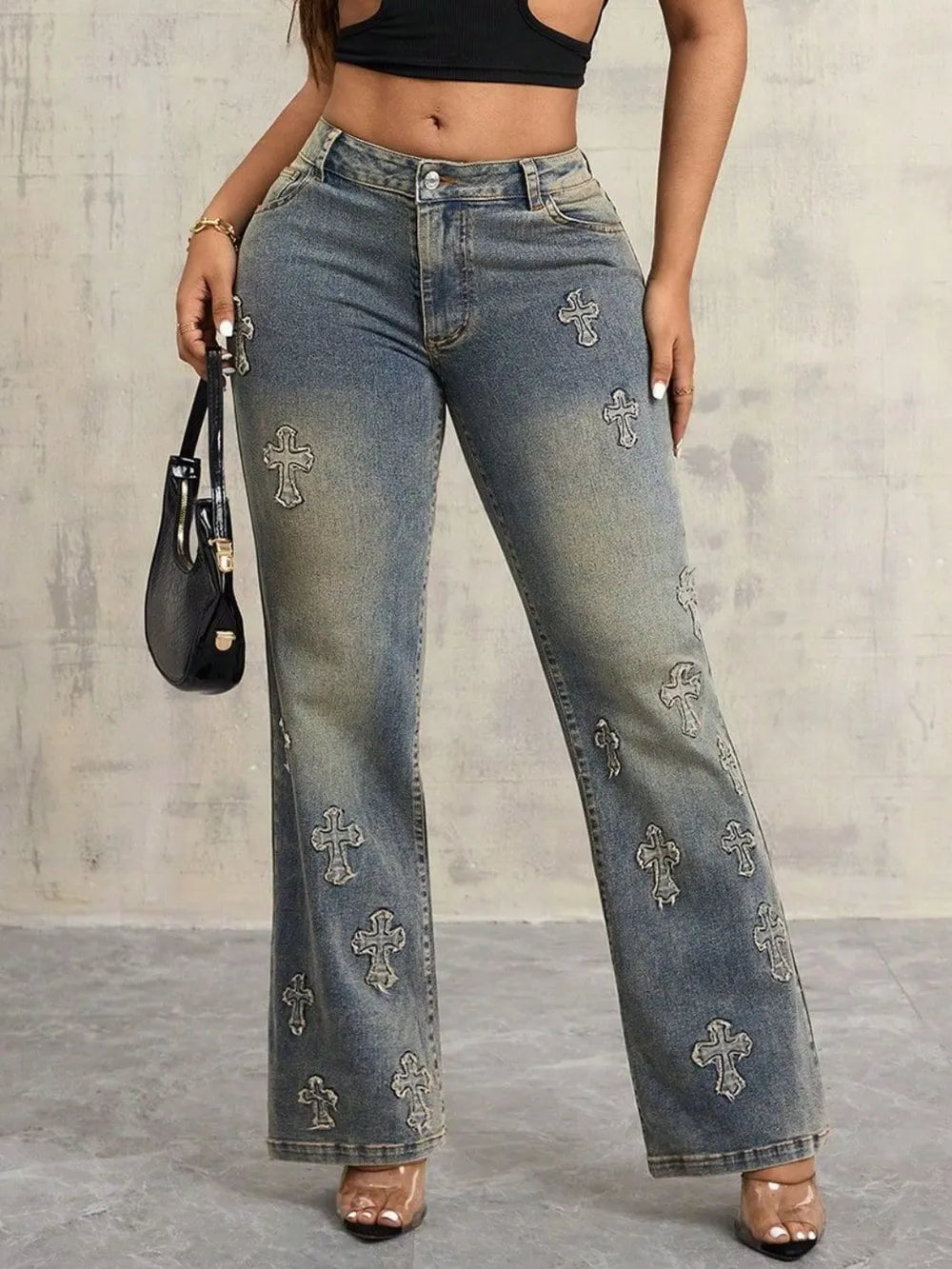 Cross Wide Leg Jeans