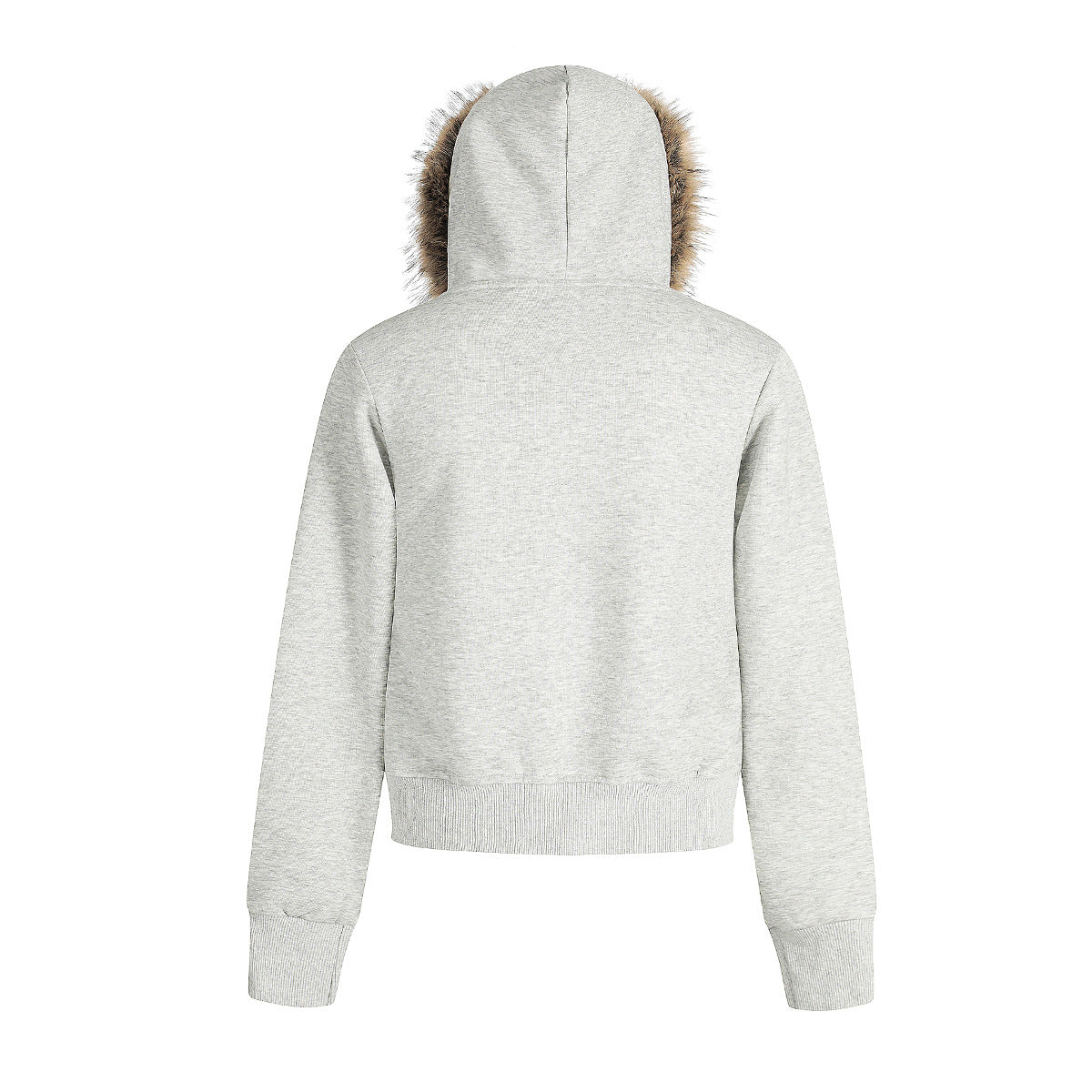 Splicing zipper hoodie