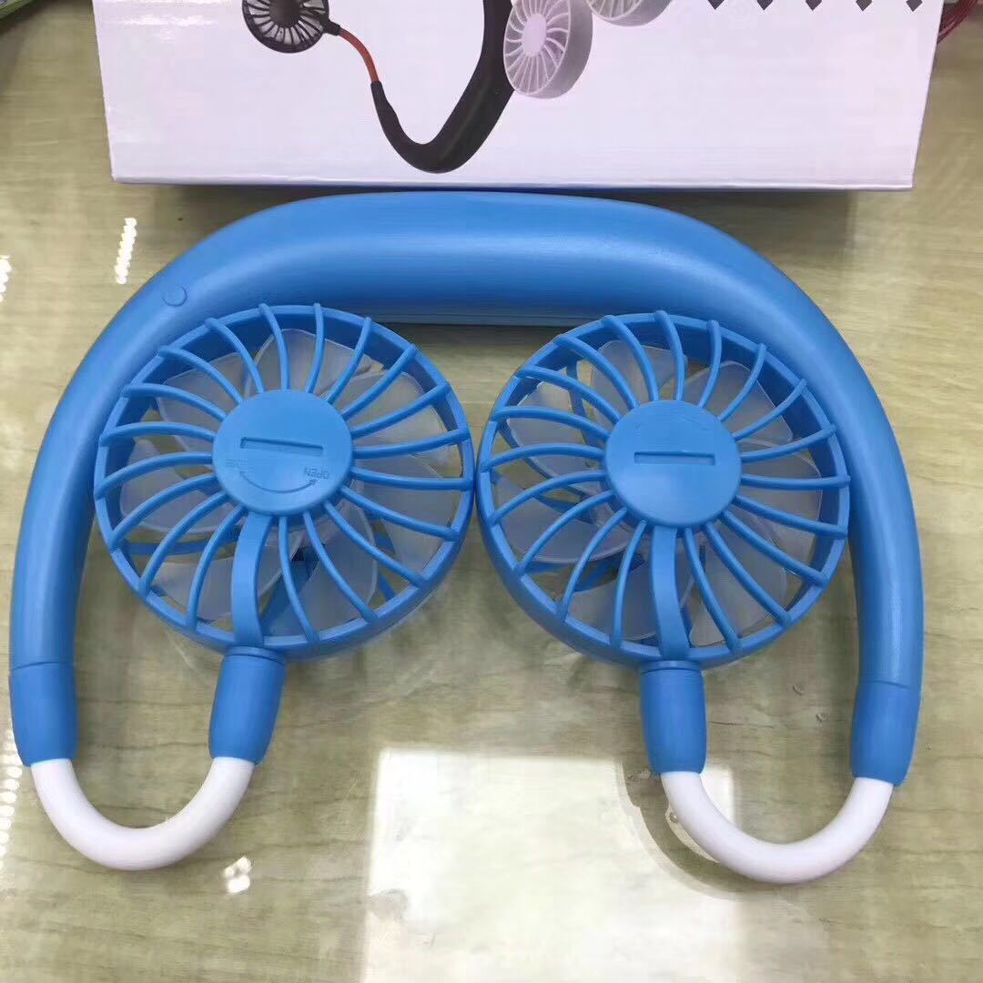 Charging portable  hanging neck fan