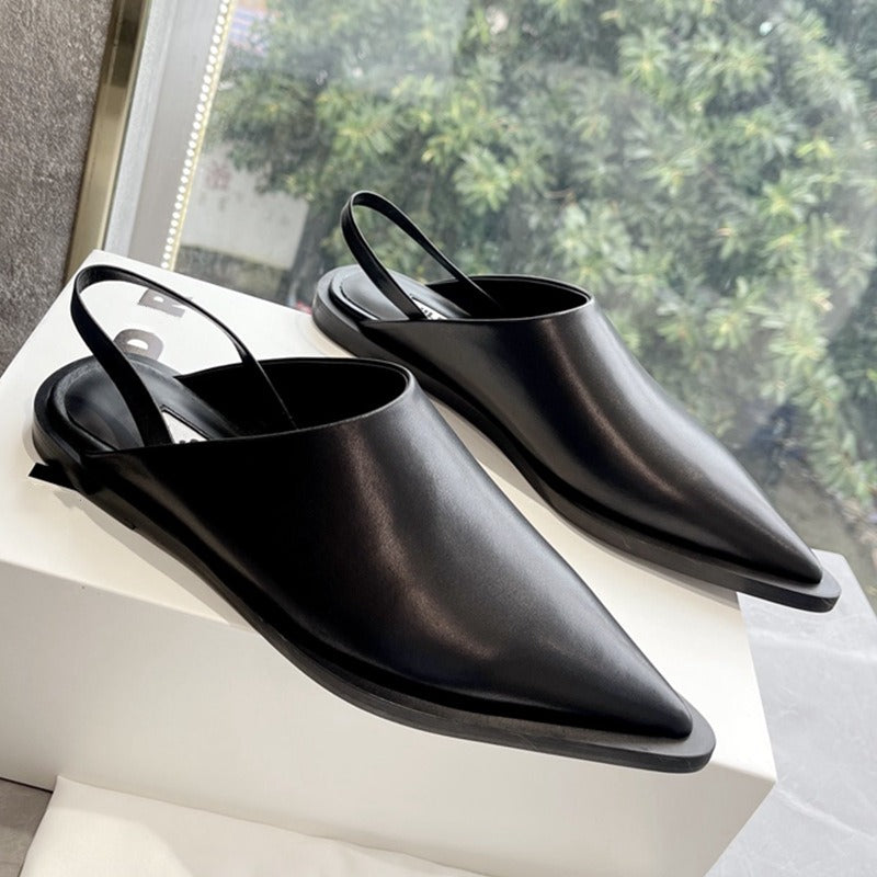 pointed high bun heels and slippers