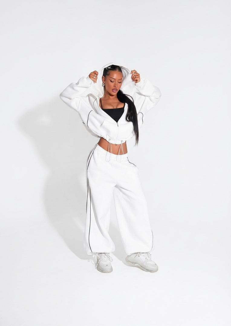 Urban Zip-Up Two-Piece Tracksuit Set