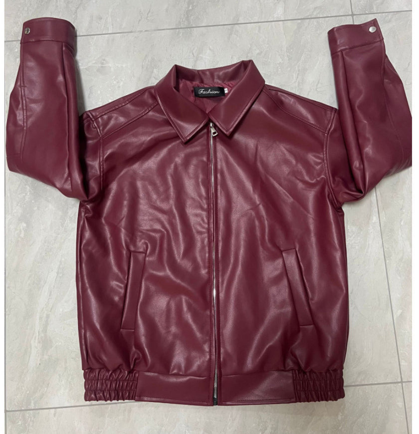 Unisex Pu Leather Jacket