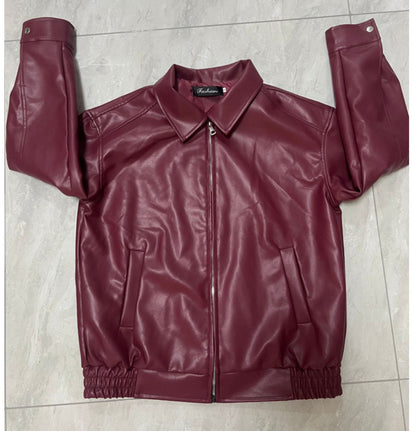 Unisex Pu Leather Jacket