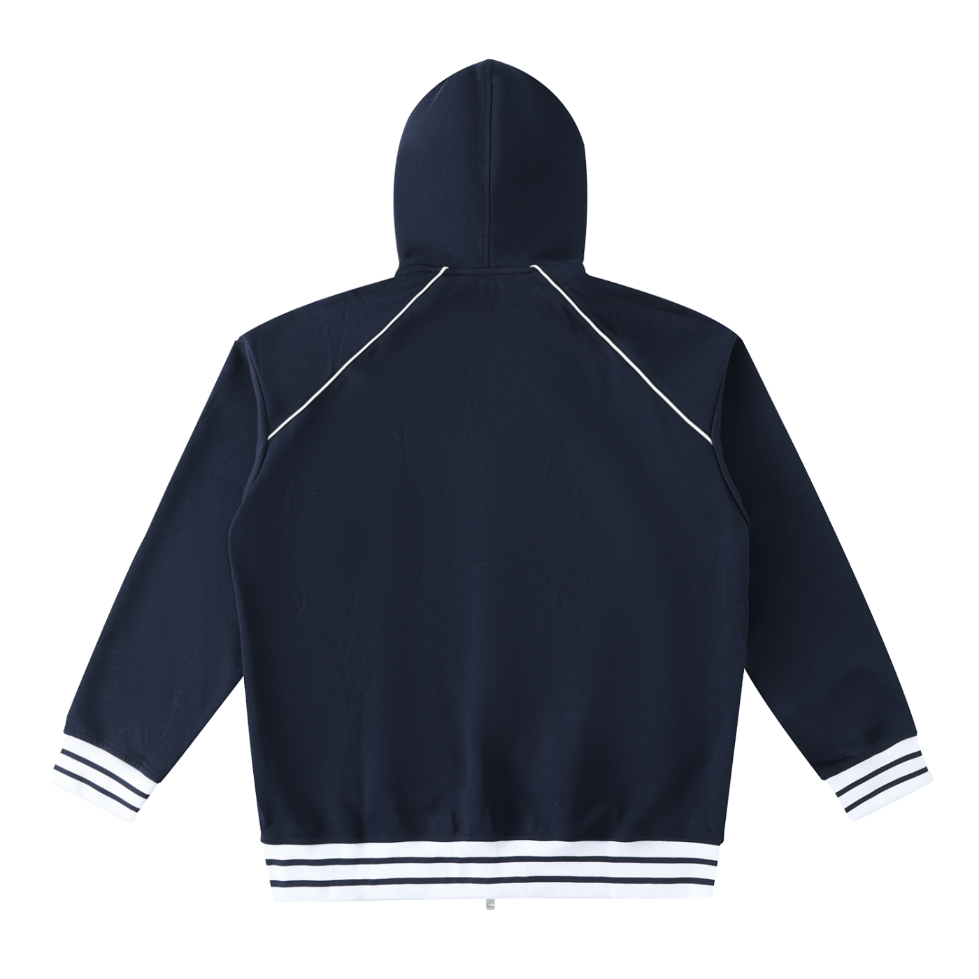 Striped Trim Hoodie