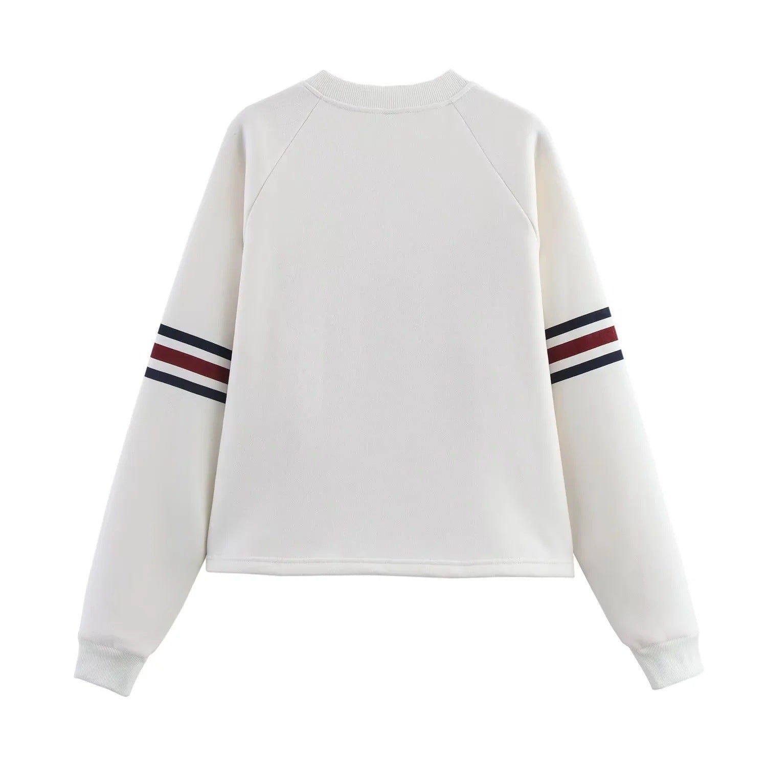 Women’s White Tracksuit Set with Graphic Sweatshirt