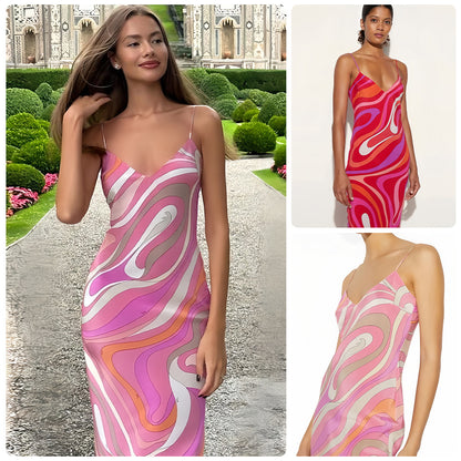Resort Bold Contrasting Maxi Dress