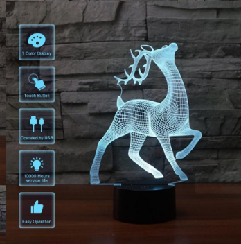 Deer LED Night Illusion Light