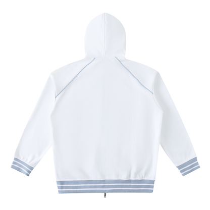 Striped Trim Hoodie
