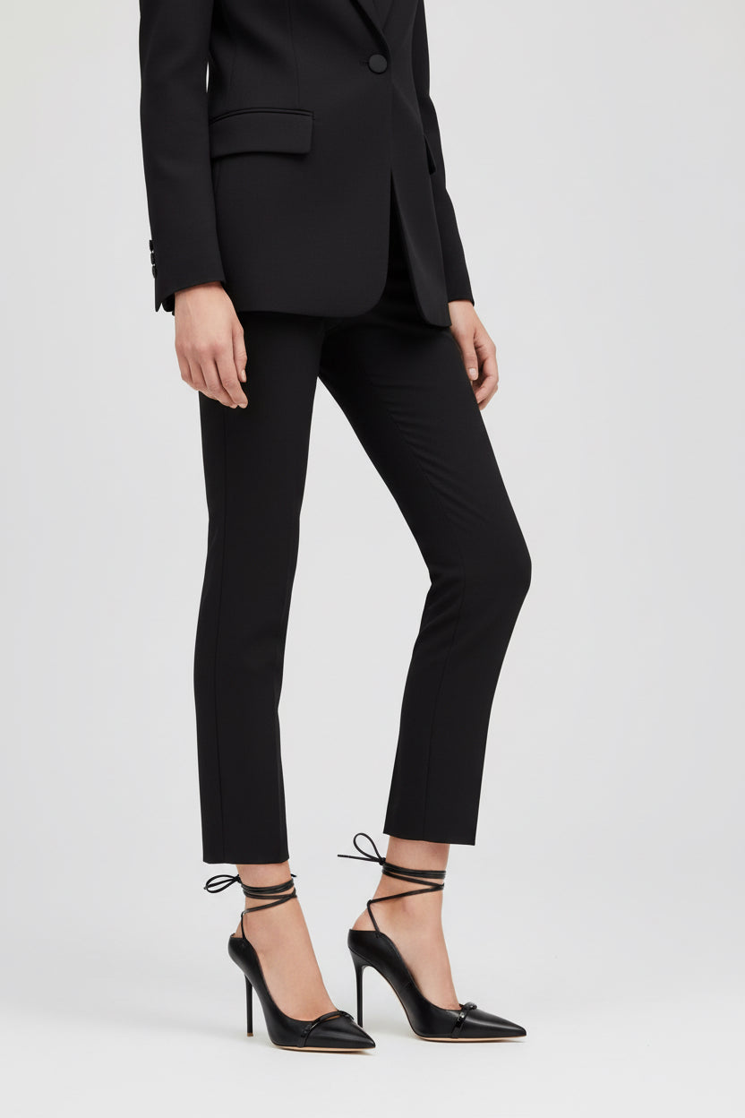 pointed PU lace up  pump high heels