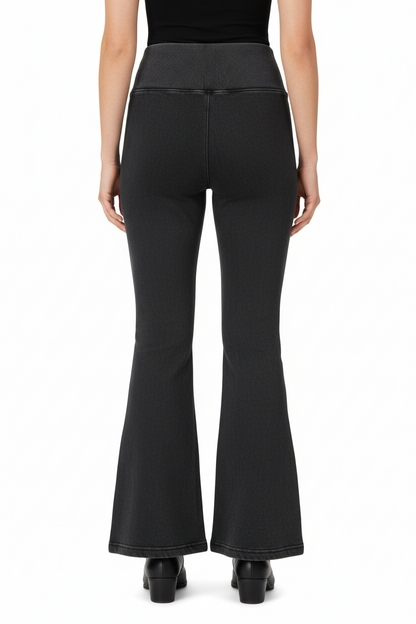 Vintage Washed Flared Fleece Pants