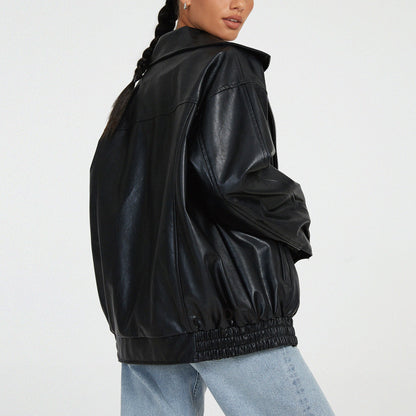 Unisex Pu Leather Jacket