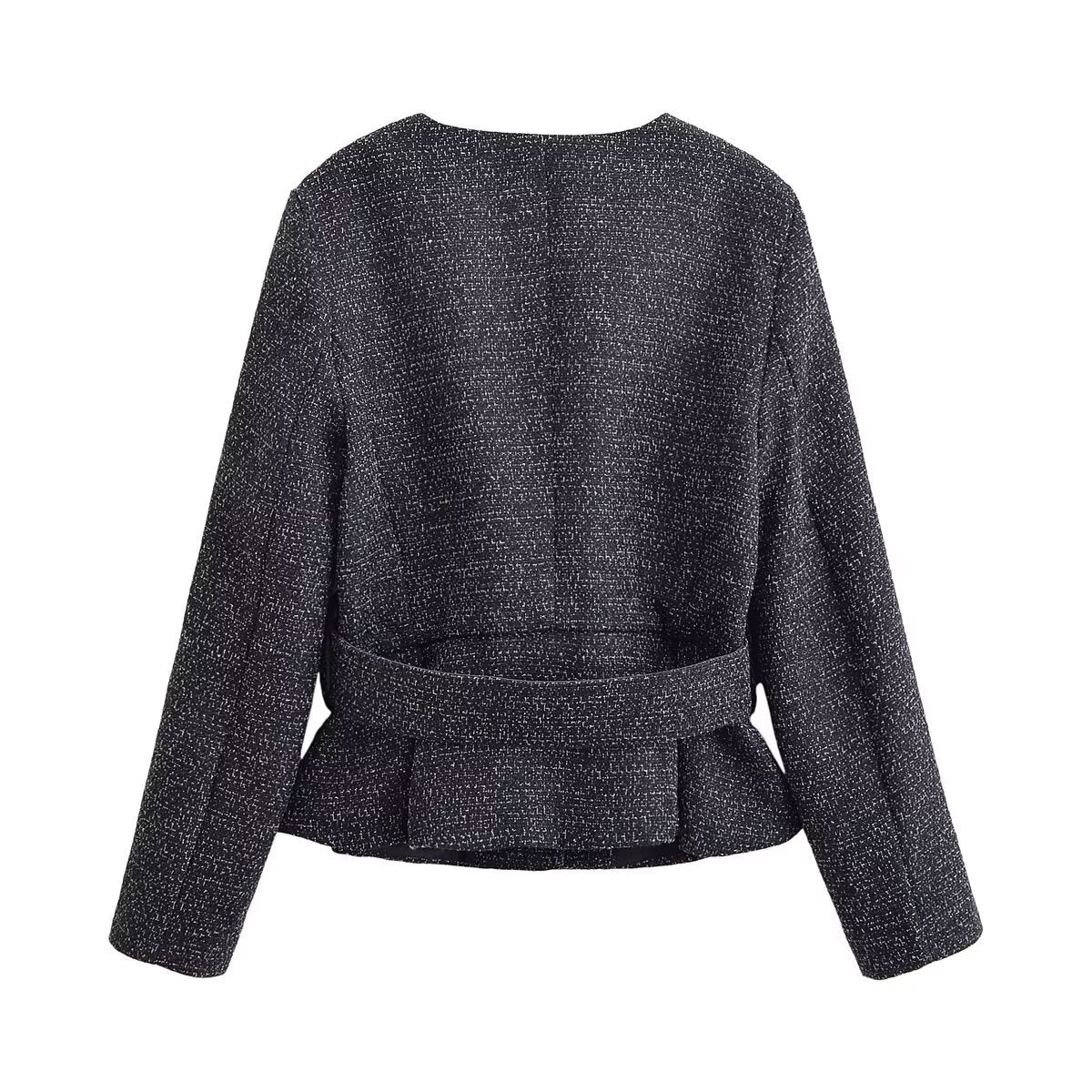 Tweed Belted Blazer and Matching Shorts Co-ord