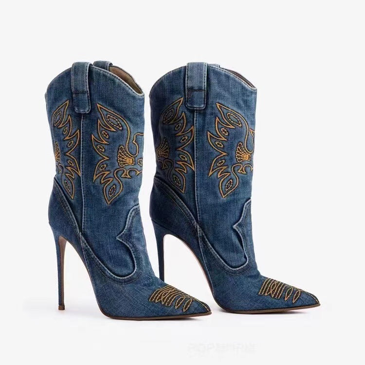 cowboy boot high heels