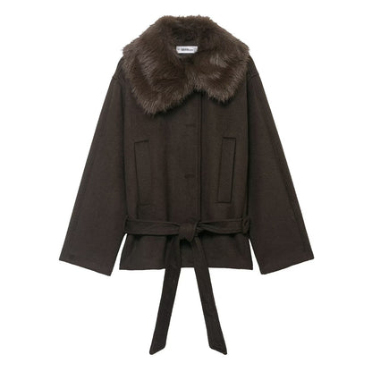 Women fur winter  jacket coat