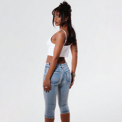 Bodycon pleated crop top