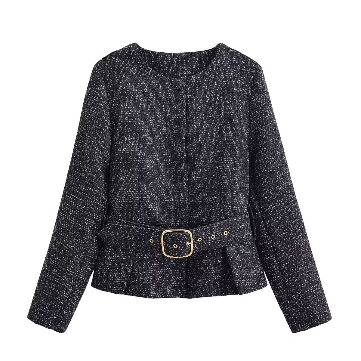 Tweed Belted Blazer and Matching Shorts Co-ord