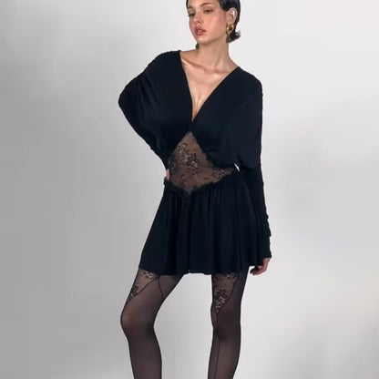 Lace perspective  dress