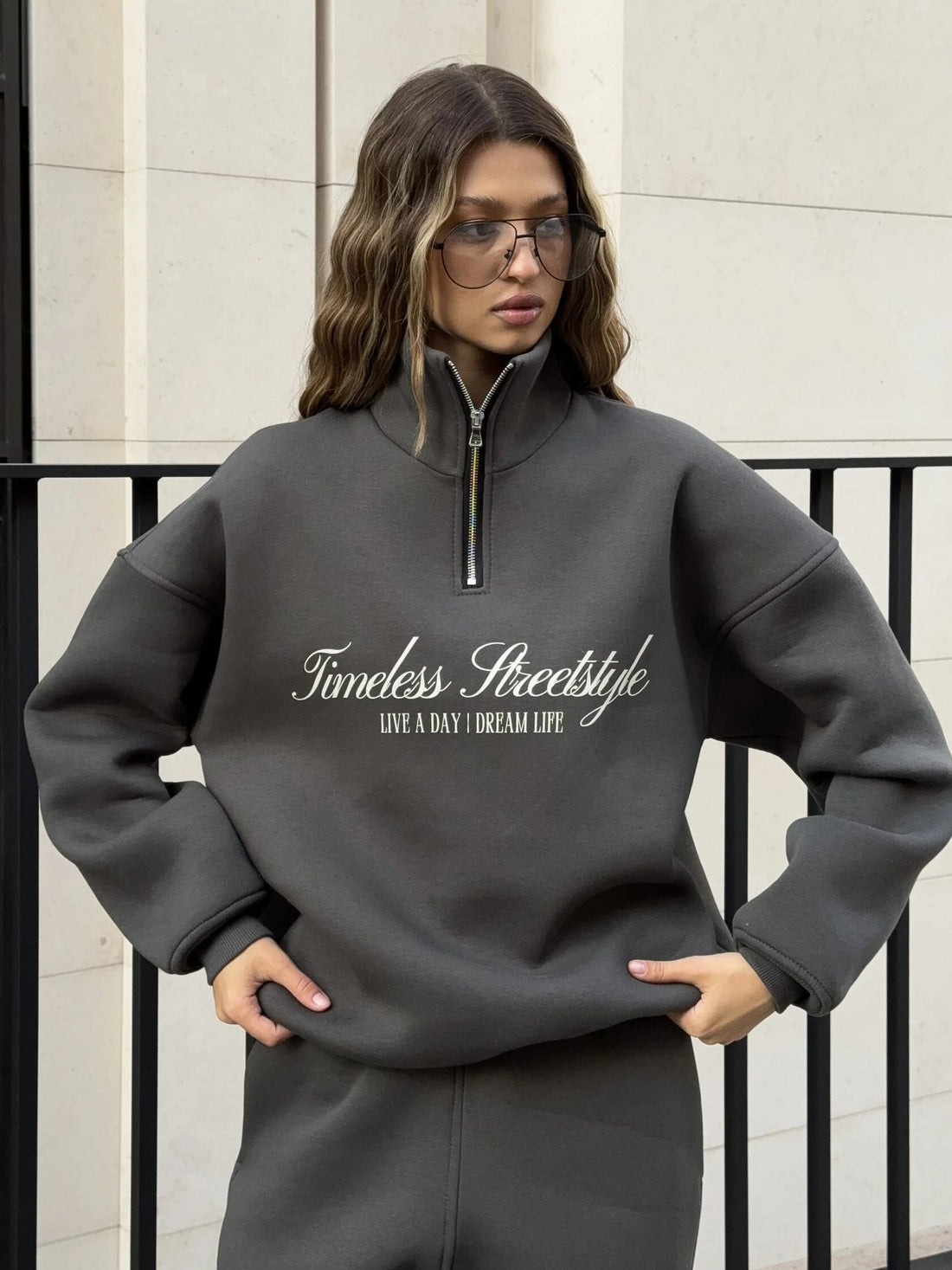 Unisex long sleeved hoodie and pants two piece tracksuit set