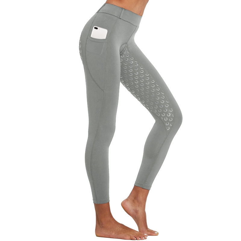 Anti-Slip Elastic High-Waist  Workout Leggings